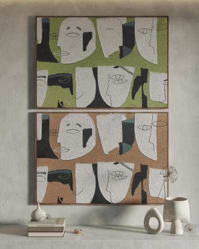 北欧装饰画3D模型下载